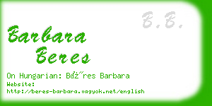 barbara beres business card